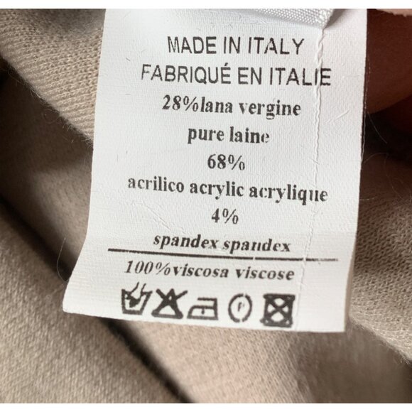 OttodAme Runway V-Neck Tunic Shift Dress Size 6 US Italy Wool RR10265 NWT $182 - Picture 5 of 12